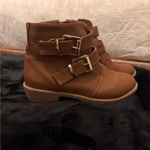 FabKids Brown Buckle Boots